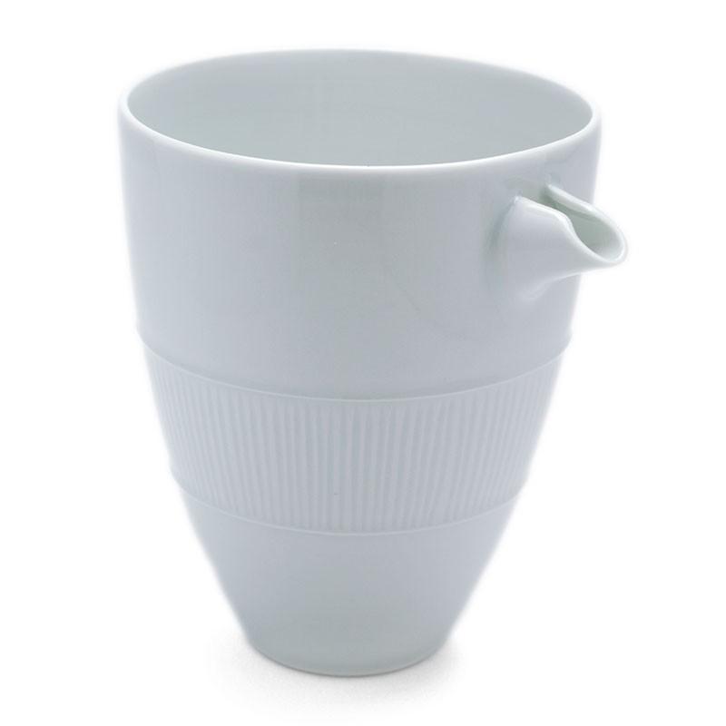 白磁：白磁帯しのぎ片口・水野克俊《片口・200ml》 |  | 01