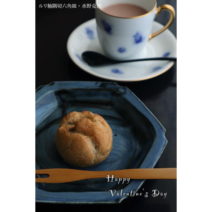 ルリ釉隅切六角皿・水野克俊《小皿・17.0cm》 |  | 12