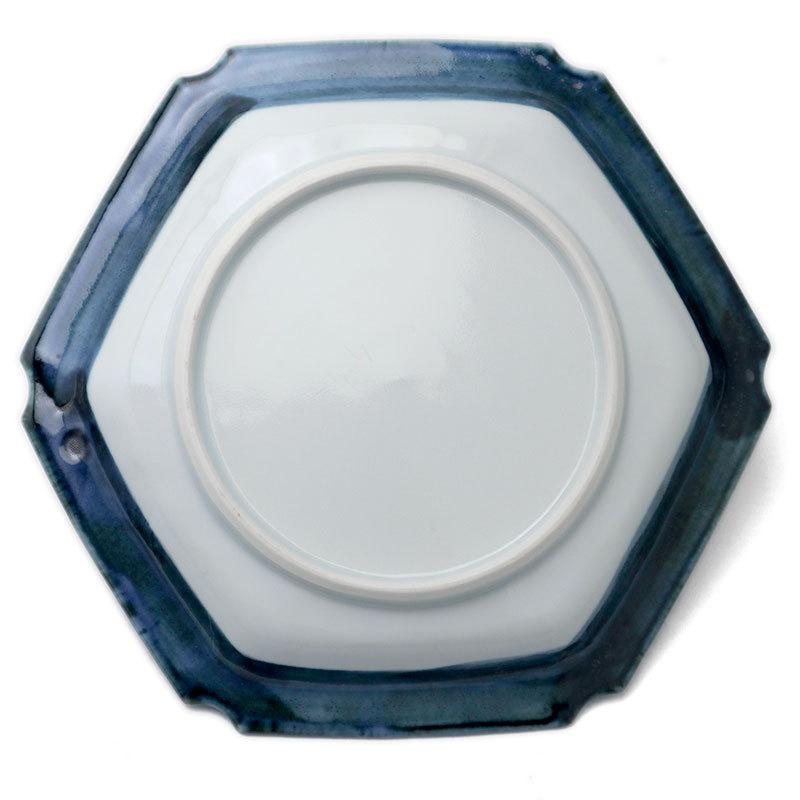 ルリ釉隅切六角皿・水野克俊《小皿・17.0cm》 |  | 05