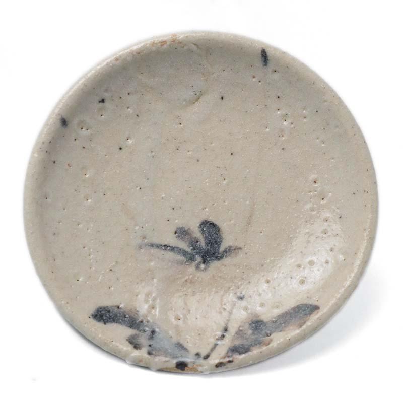 志野焼：志野菊之文小皿・瀧川恵美子《小皿・11.2cm》 | 
