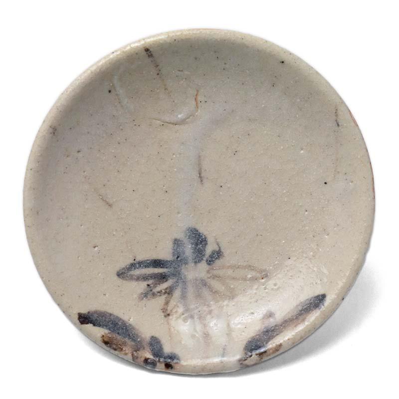 志野焼：志野菊之文小皿・瀧川恵美子《小皿・11.2cm》 |  | 07