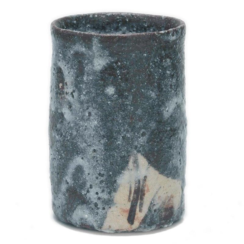 志野焼：鼠志野湯呑・瀧川恵美子《湯呑・5.7cm》 : 和食器の愉しみ