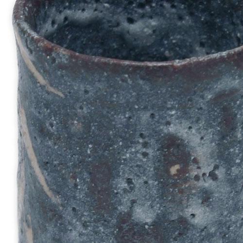 志野焼：鼠志野湯呑・瀧川恵美子《湯呑・5.7cm》 : 和食器の愉しみ