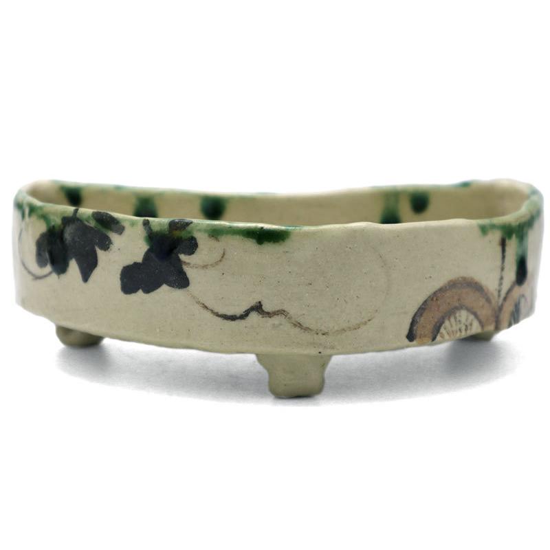 織部焼：織部三日月形向付・瀧川恵美子《小鉢・17.0cm》 |  | 01