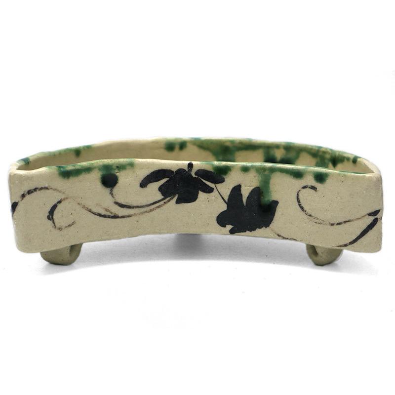 織部焼：織部三日月形向付・瀧川恵美子《小鉢・17.0cm》 |  | 04