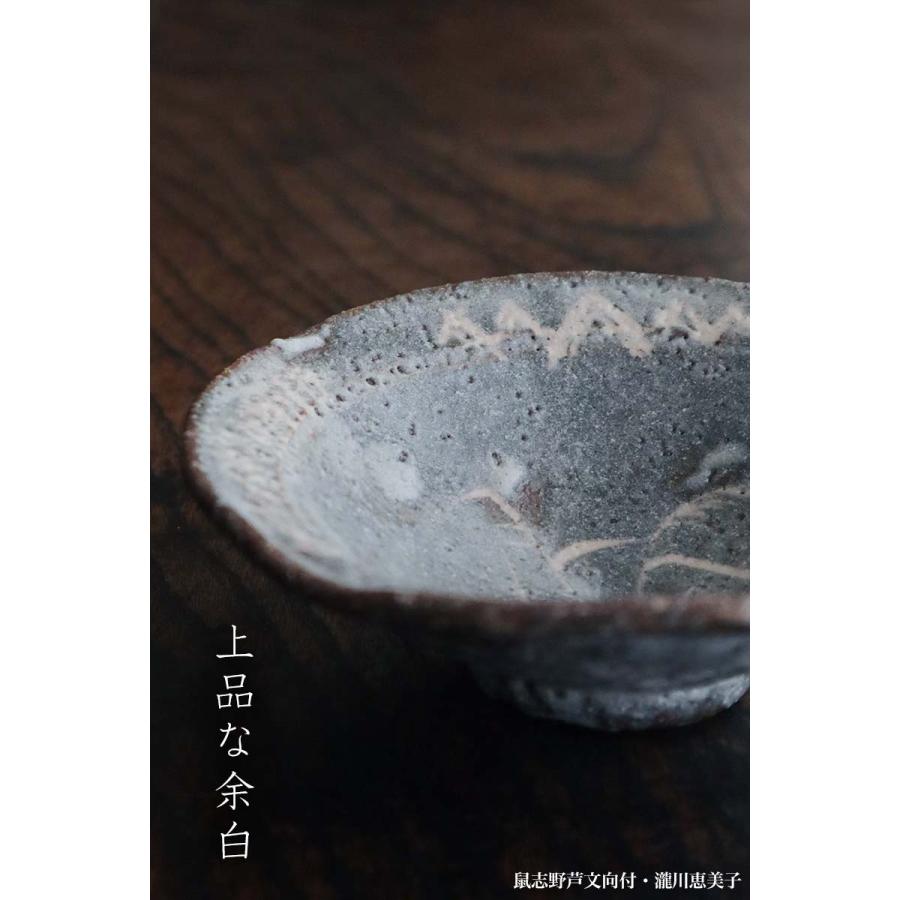 志野焼:鼠志野芦文向付・瀧川恵美子《小鉢・15.5cm》 : 和食器 志野焼:鼠志野芦文向付・瀧川恵美子《小鉢・15.5cm》 : 和食器
