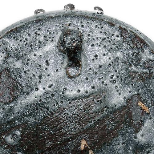 志野焼：鼠志野芦文向付・三つ足・瀧川恵美子《小鉢・15.5cm》 : 和