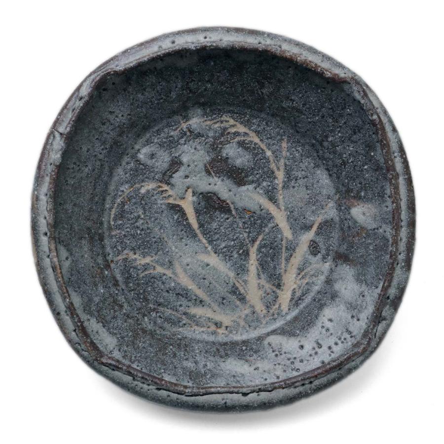 志野焼：鼠志野芦文四方向付・瀧川恵美子《小鉢・15.5cm》 : 和食器の