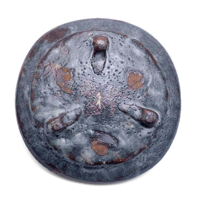 和食器　志野焼　絵志野　松文　雪輪形　菓子皿　五客　在銘　共箱　D　R7842 和食器志野焼絵志野松文雪輪形菓子皿五客在銘共箱DR7842