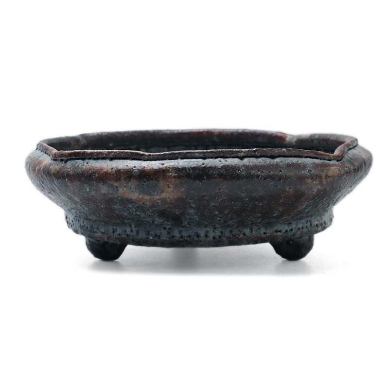 志野焼：鼠志野芦文四方向付・瀧川恵美子《小鉢・15.5cm》 : 和食器の