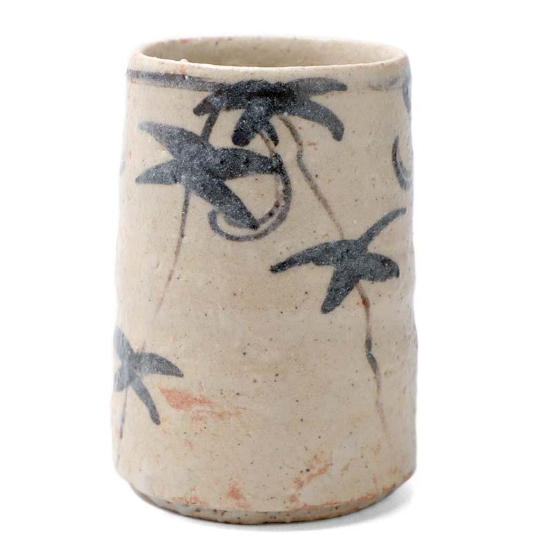 未使用 志野茶碗 草花文鉢 陶器 湯飲み 陶器 陶器製 飯碗 未使用 志野