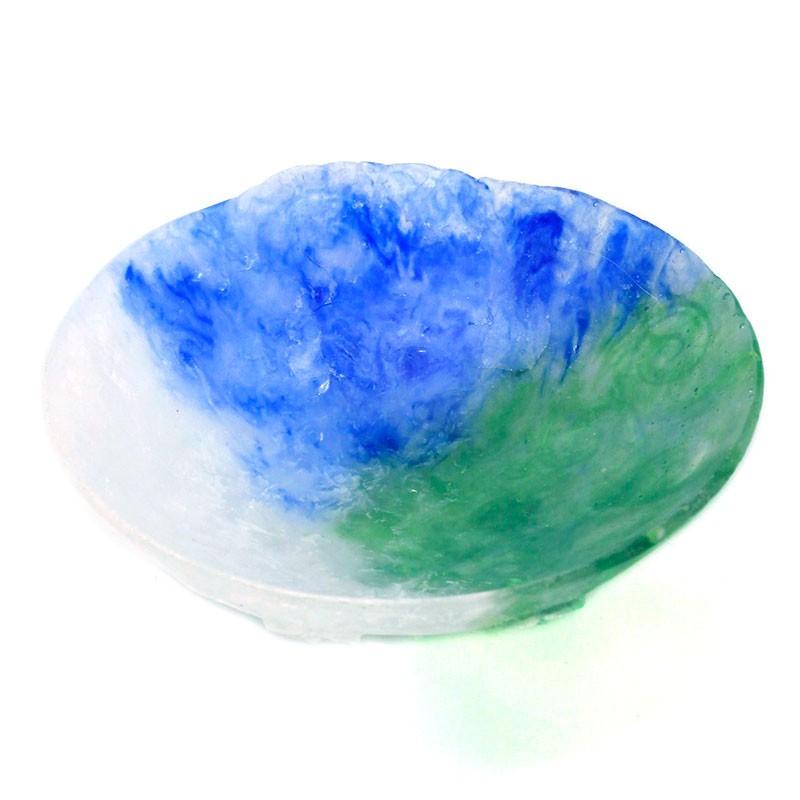 小柴外一 幻の技法◇岩城硝子 パート・ド・ヴェール 香水瓶『花や天使