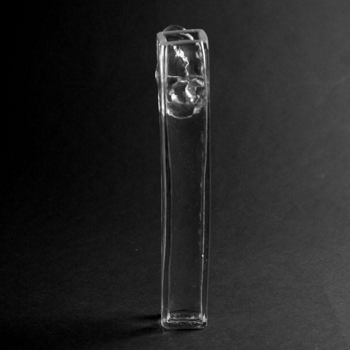 吹きガラス：吊り花瓶・角・福地ガラス工房《花器・花入・花瓶》 : 和