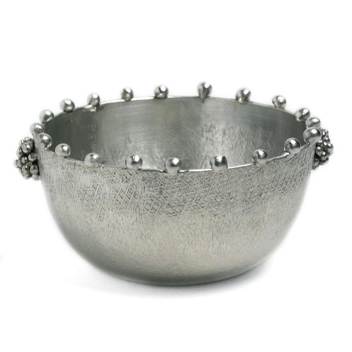 錫器：錫シュガー入れ・星屑・ゆり工房《砂糖入れ・小鉢・9.0cm》 | 