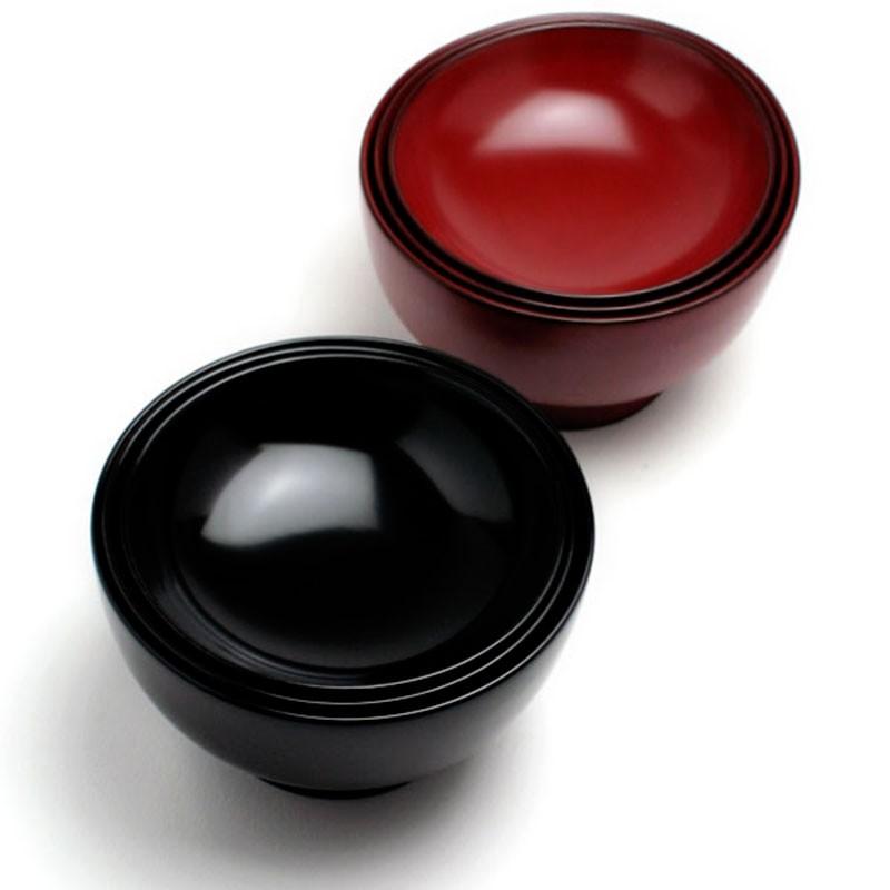 輪島塗おひつ 黒赤花柄 しゃもじ付き 輪島塗おひつ 黒赤花柄 しゃもじ