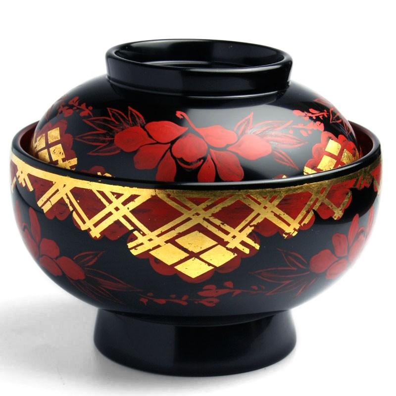 漆器：秀衡紋椀・奥田志郎・山本哲《汁椀・雑煮椀・300ml》 | 