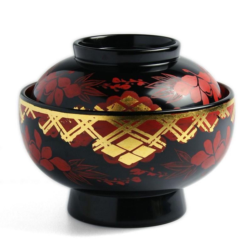 漆器：秀衡紋椀・奥田志郎・山本哲《汁椀・雑煮椀・300ml》 |  | 01