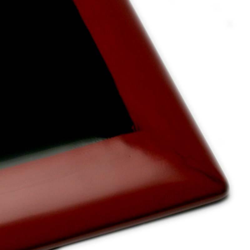 漆器・輪島塗：朱角銘々皿・奥田志郎《小皿・13.6cm》 |  | 04