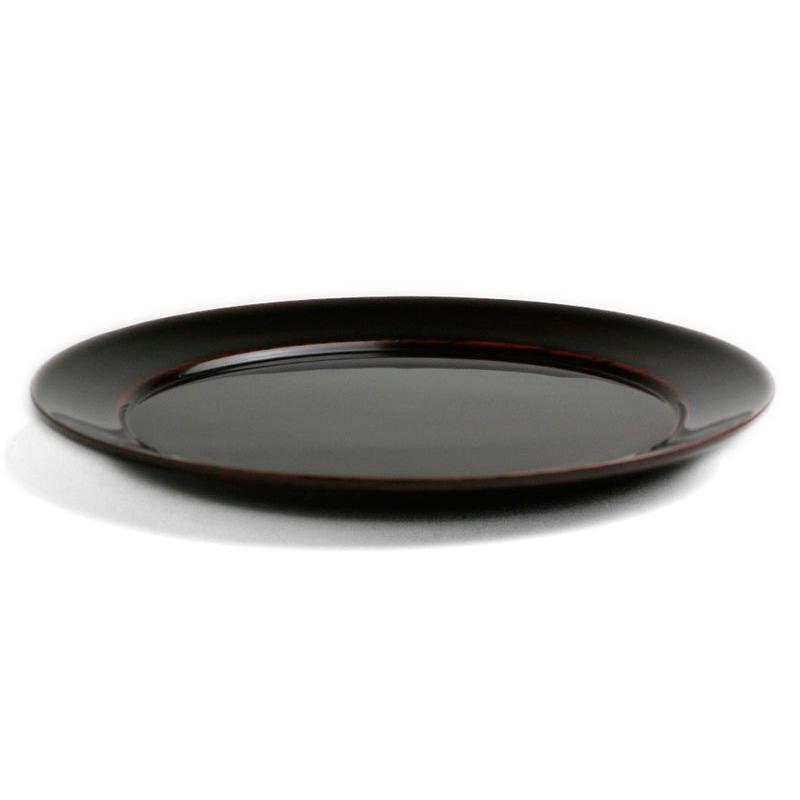 漆器・輪島塗：透漆平皿・奥田志郎《中皿・17.5cm》 : 和食器の愉しみ