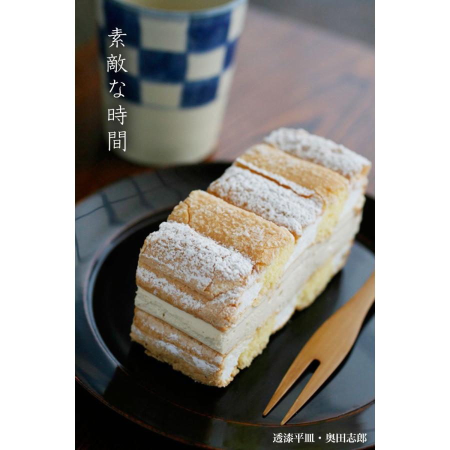漆器・輪島塗：透漆平皿・奥田志郎《中皿・17.5cm》 : 和食器の愉しみ