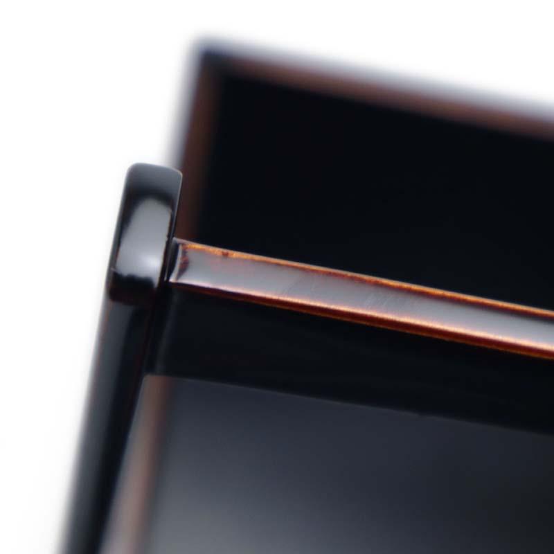 漆器・輪島塗：朱合ぐい呑盆・大・奥田志郎 |  | 10