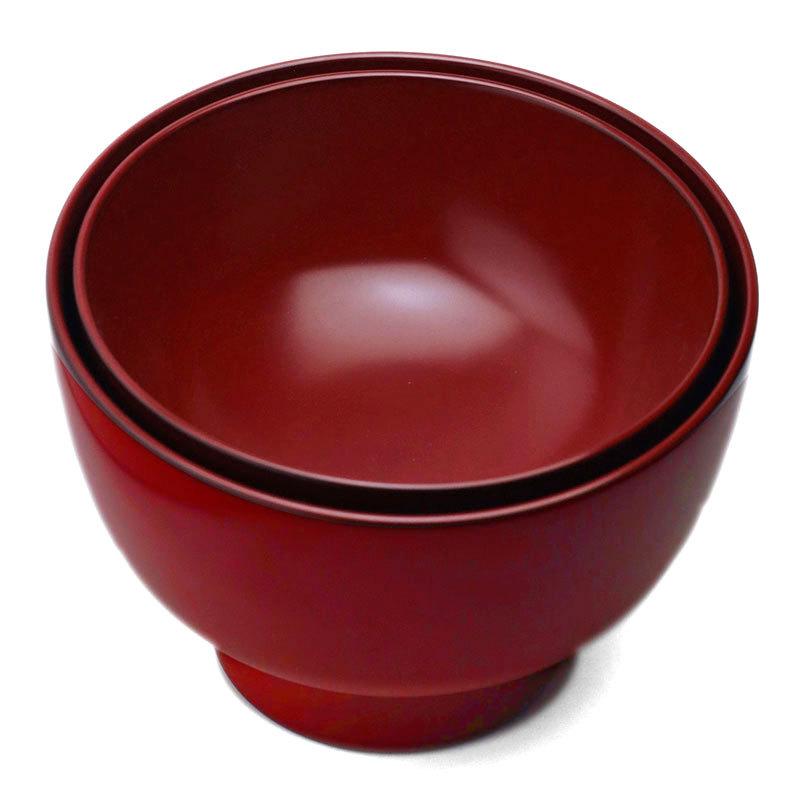 漆器・輪島塗:朱二つ椀《合鹿椀》・奥田志郎《汁椀・お椀・飯椀 漆器・輪島塗:朱二つ椀《合鹿椀》・奥田志郎《汁椀・お椀・飯椀