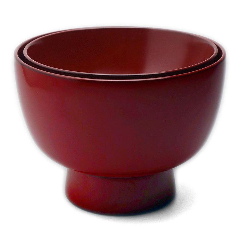 漆器・輪島塗：朱二つ椀《合鹿椀》・奥田志郎《汁椀・お椀・飯椀