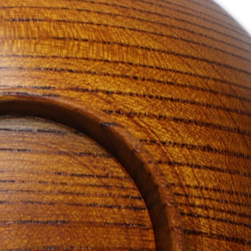 【現品限り！】漆器・輪島塗：帯椀・拭漆蓋・奥田志郎《汁椀・お椀・飯椀・12.8cm・200ml》 |  | 05