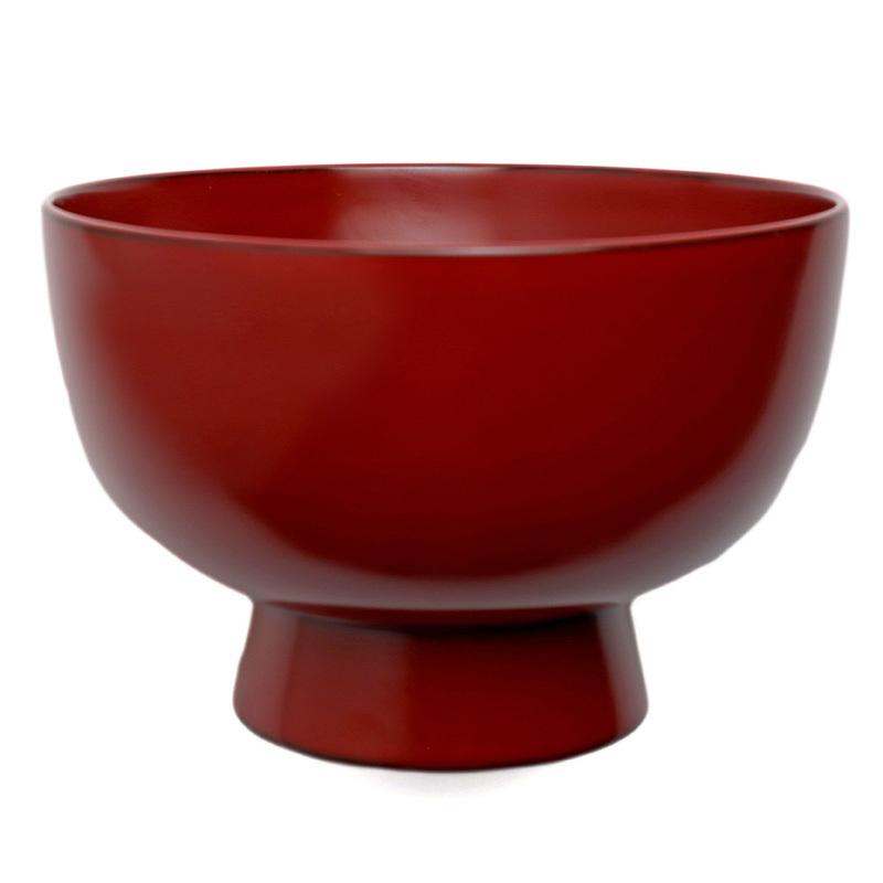 漆器・輪島塗： 朱七尾椀・奥田志郎《合鹿椀》《お椀・中鉢・雑煮椀・14.5cm・400ml》 | 