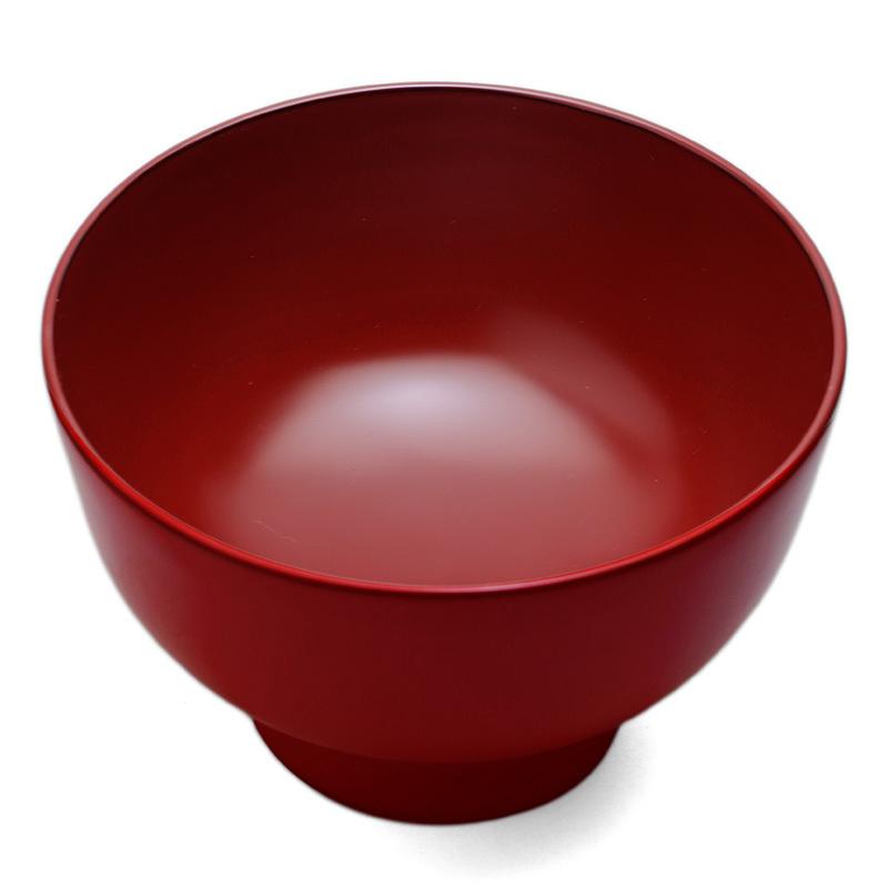 漆器・輪島塗： 朱七尾椀・奥田志郎《合鹿椀》《お椀・中鉢・雑煮椀・14.5cm・400ml》 |  | 01