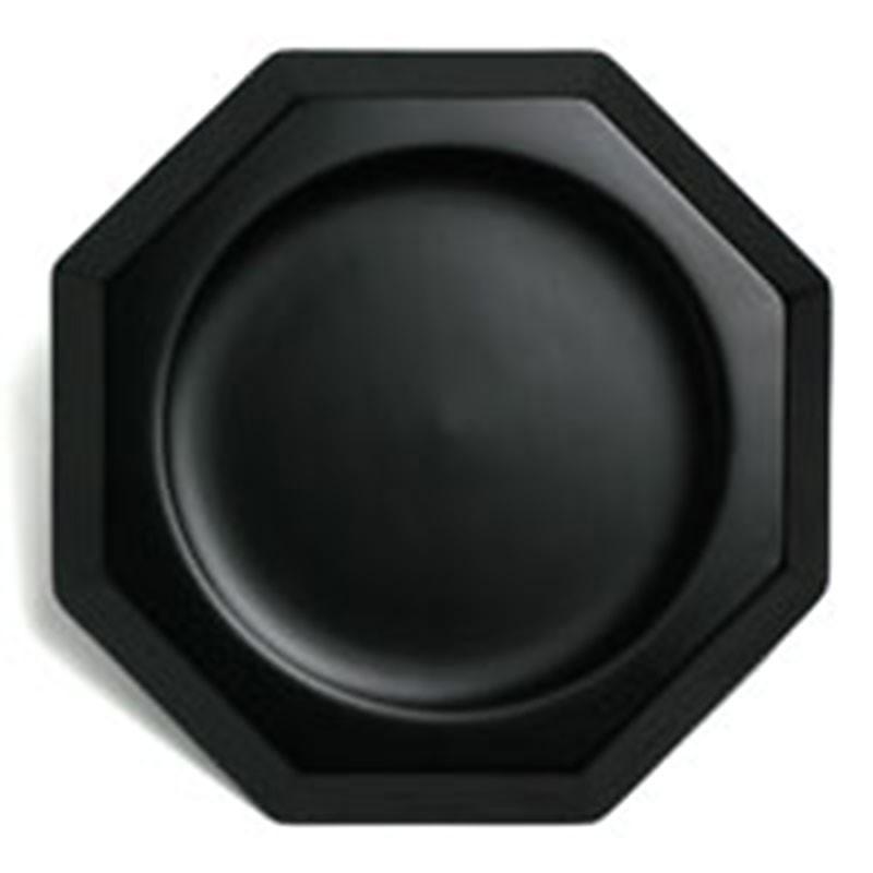 漆器：黒八角皿・守田漆器《漆器・銘々皿・菓子皿・ケーキ皿・取り皿・17.0cm》 |  | 01