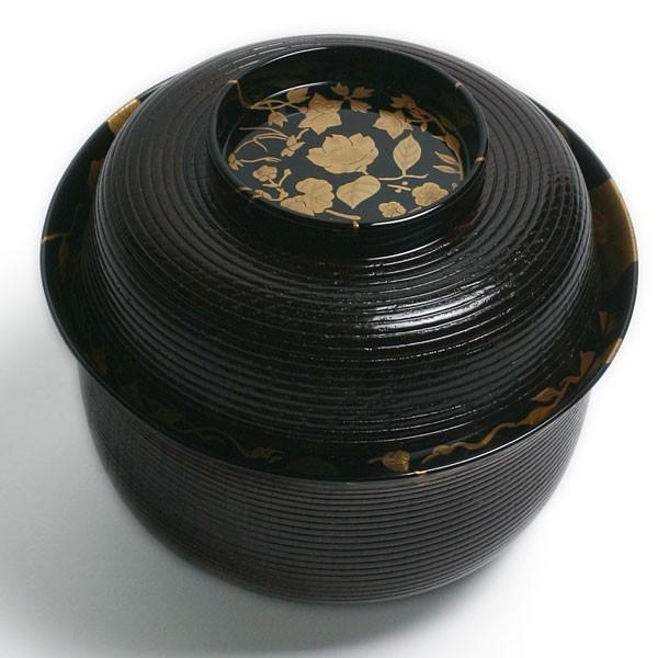 漆器・糸目百花椀・尚古堂・五客一組《汁椀・お椀・11.6cm》 | 