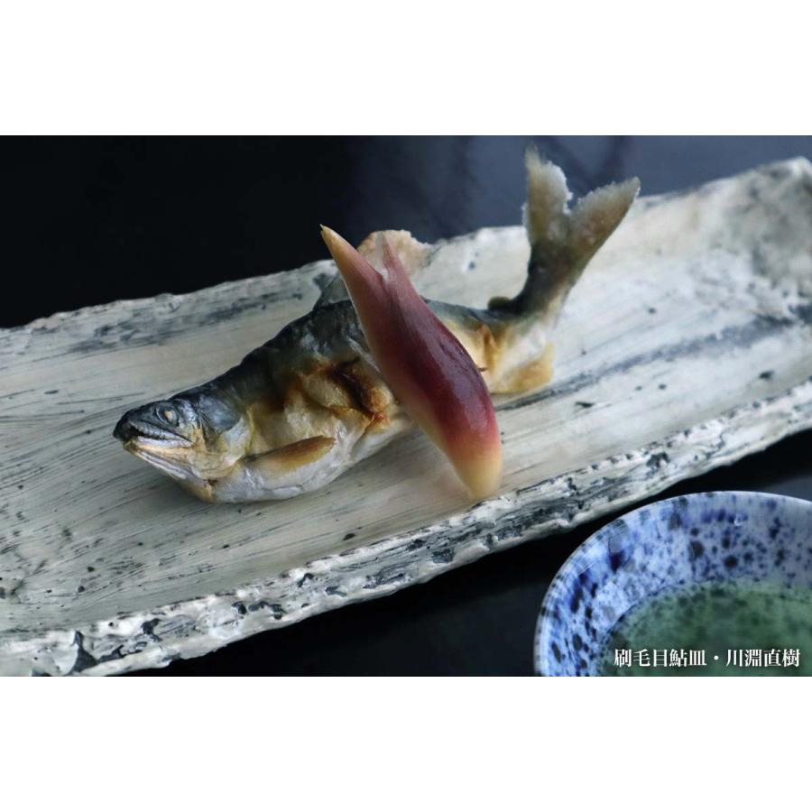 刷毛目鮎皿・川淵直樹《中皿・30.0cm》 : 和食器の愉しみ 工芸店ようび