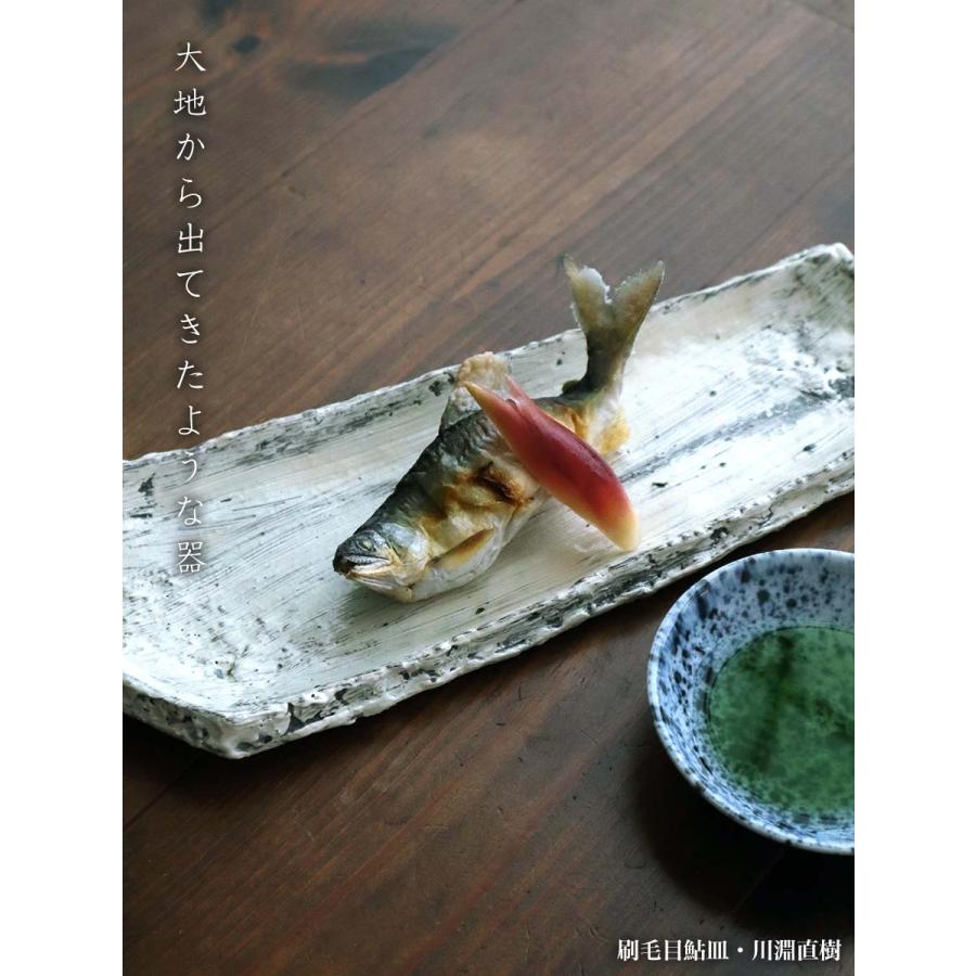 刷毛目鮎皿・川淵直樹《中皿・30.0cm》 : 和食器の愉しみ 工芸店ようび