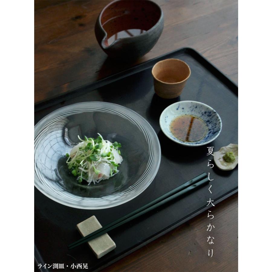 ガラス：ライン渕皿・小西晃《中皿・19.0cm》 |  | 03