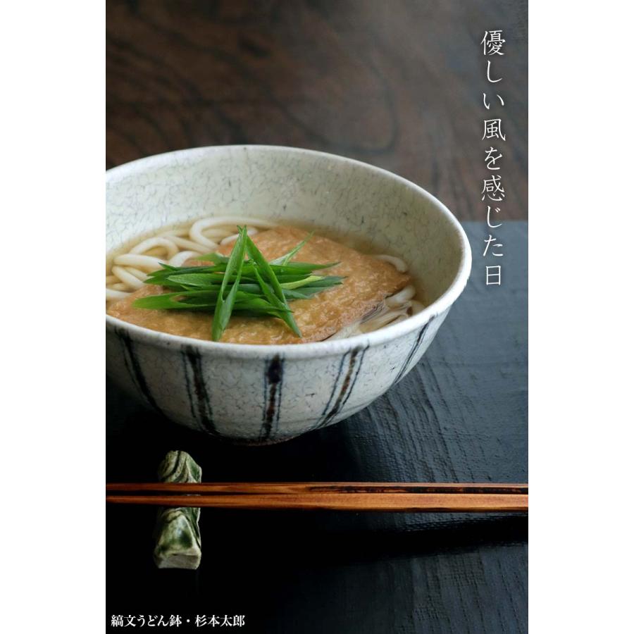 縞文うどん鉢・B・杉本太郎《うどん鉢・麺鉢・丼・500ml・17.0cm
