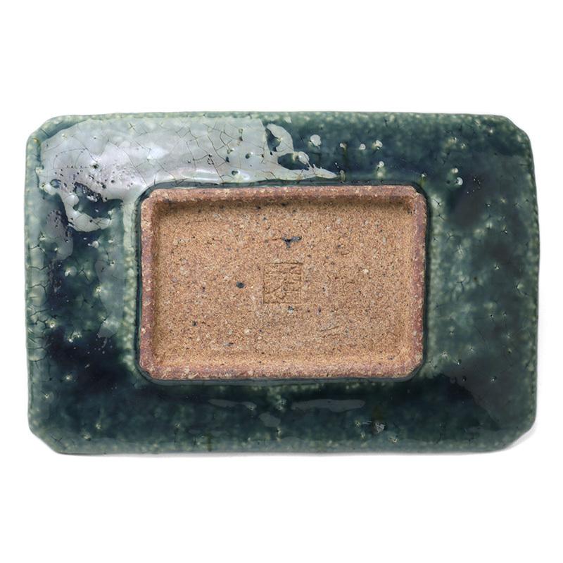 6×4寸長角皿・緑・杉本太郎《中皿・19.0cm》 |  | 03