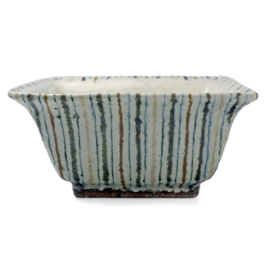 四方鉢 6.5寸四方鉢・縞文・杉本太郎《大鉢・19.5cm》 : 和食器の愉しみ 工芸