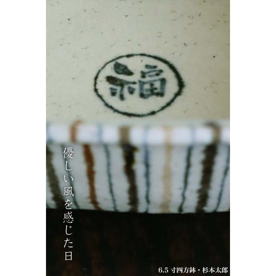 6.5寸四方鉢・縞文・杉本太郎《大鉢・19.5cm》 : 和食器の愉しみ 工芸