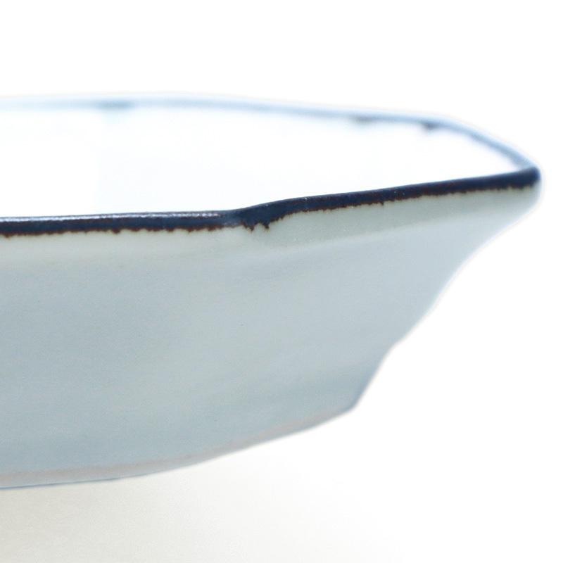 白磁：白磁八角長方皿・阿部春弥《小皿・17.0cm》 |  | 04