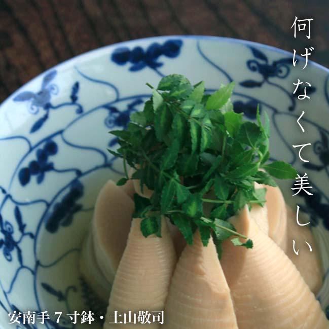 安南手7寸鉢・土山敬司《大鉢・21.2cm》の画像