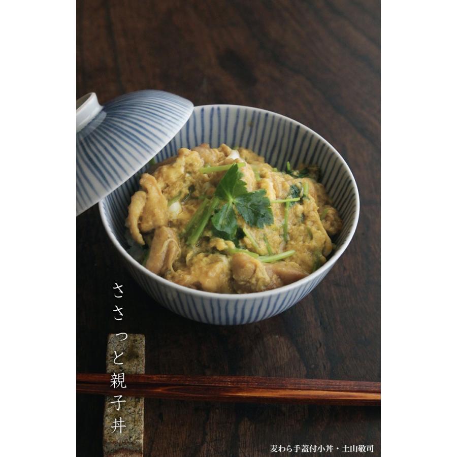 麦わら手蓋付小丼・土山敬司《丼・どんぶり・食器・麺鉢・うどん鉢