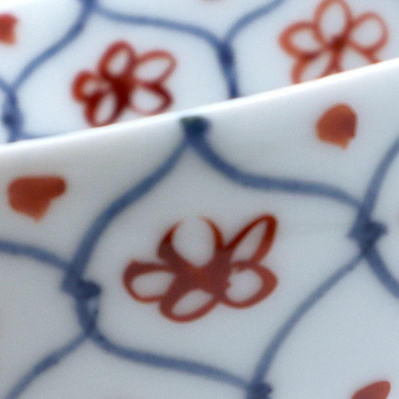 天啓赤絵花網文汲出・浅・土山敬司《汲出・10.0cm》 : 和食器の愉しみ