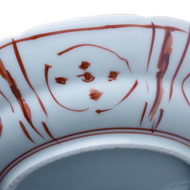 赤絵花鳥文芙蓉手皿・小・砂高台・土山敬司《中皿・17.7cm》の画像