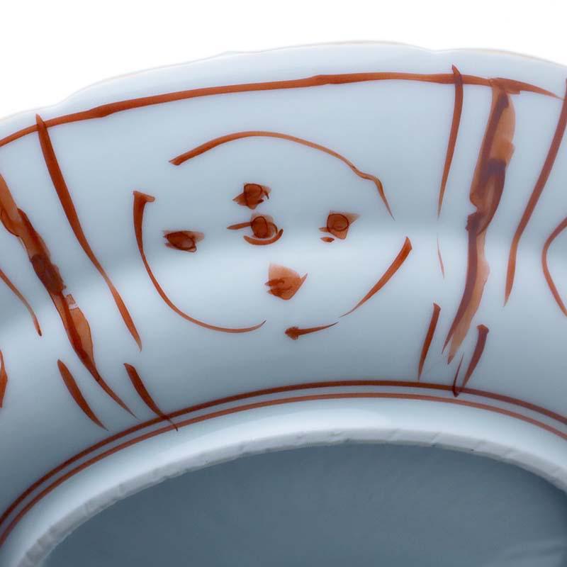 赤絵花鳥文芙蓉手皿・小・砂高台・土山敬司《中皿・17.7cm》の画像