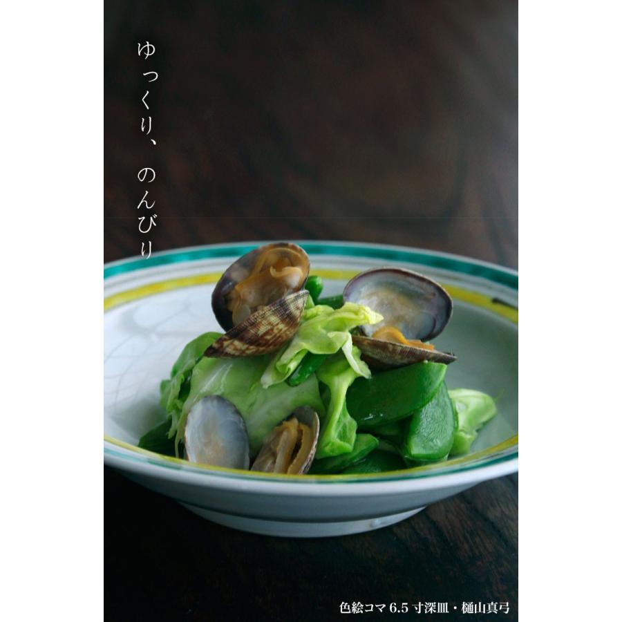 色絵コマ6.5寸深皿・樋山真弓《中皿・20.3cm》 |  | 04