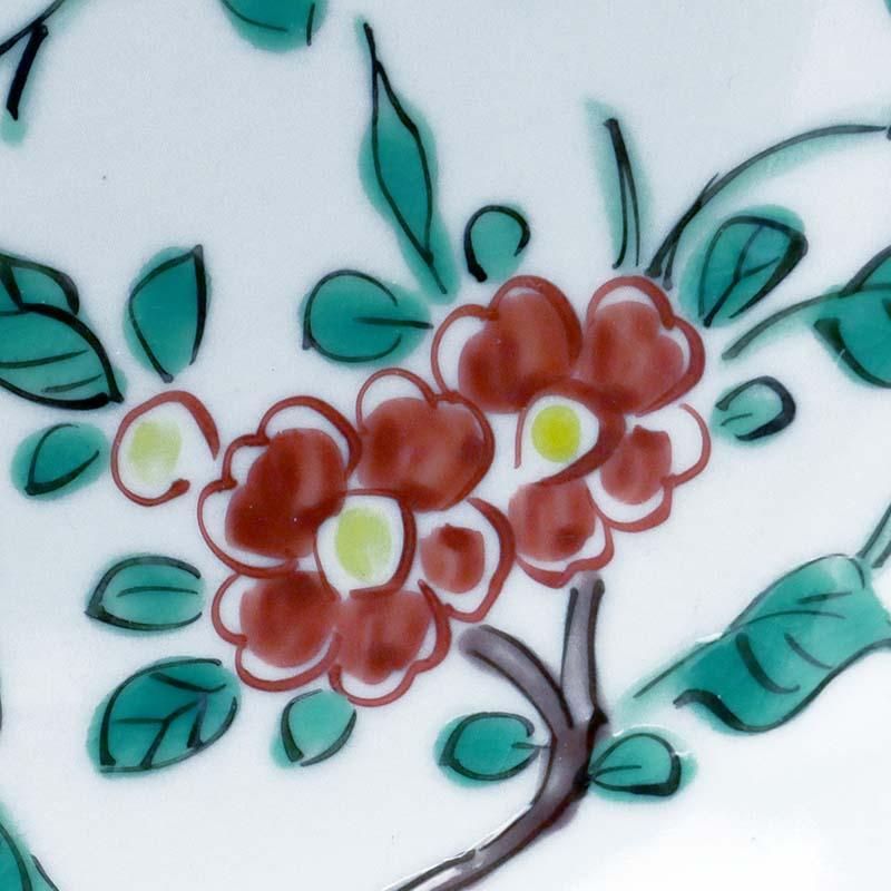 色絵花折枝文6寸皿・樋山真弓《中皿・18.2cm》 : 和食器の愉しみ 工芸