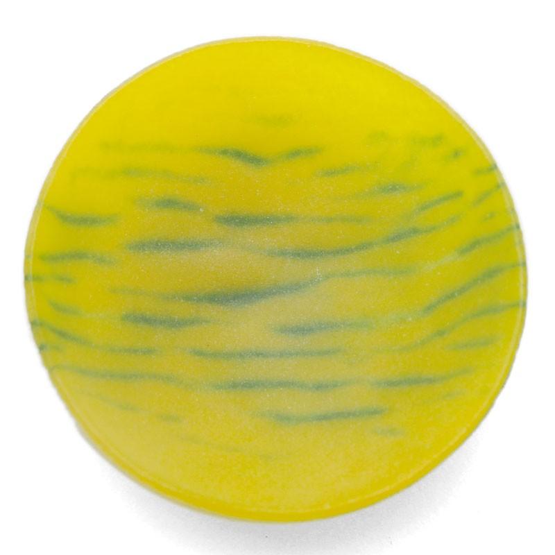 ガラス：ざなみ紋豆鉢6cm・黄・d.Tam《豆皿・小付・5.8cm》 : 和食器の