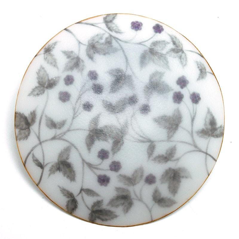 ガラス：絵付け薄皿・ブラックベリー・d.tam《小皿・15.5cm》 |  | 02