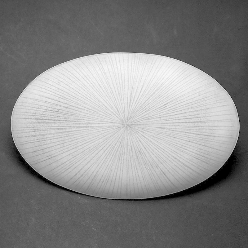 ガラス：スノウラインオーバル皿・d.Tam《中皿・23.5cm》 : 和食器の